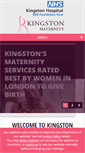 Mobile Screenshot of kingstonmaternity.org.uk