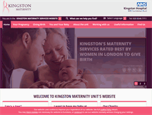 Tablet Screenshot of kingstonmaternity.org.uk